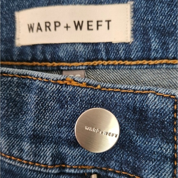 Warp + Weft MAB Slim Straight Side Slit Jeans 26 High Waisted - Picture 6 of 12